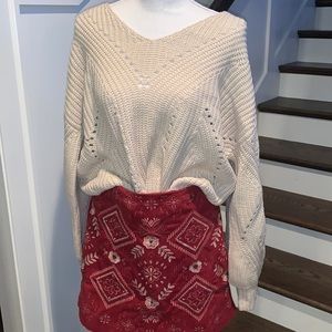 cream sweater